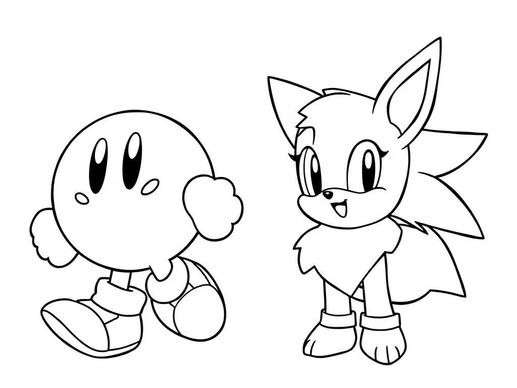 Sonic the Hedgehog Coloring Page