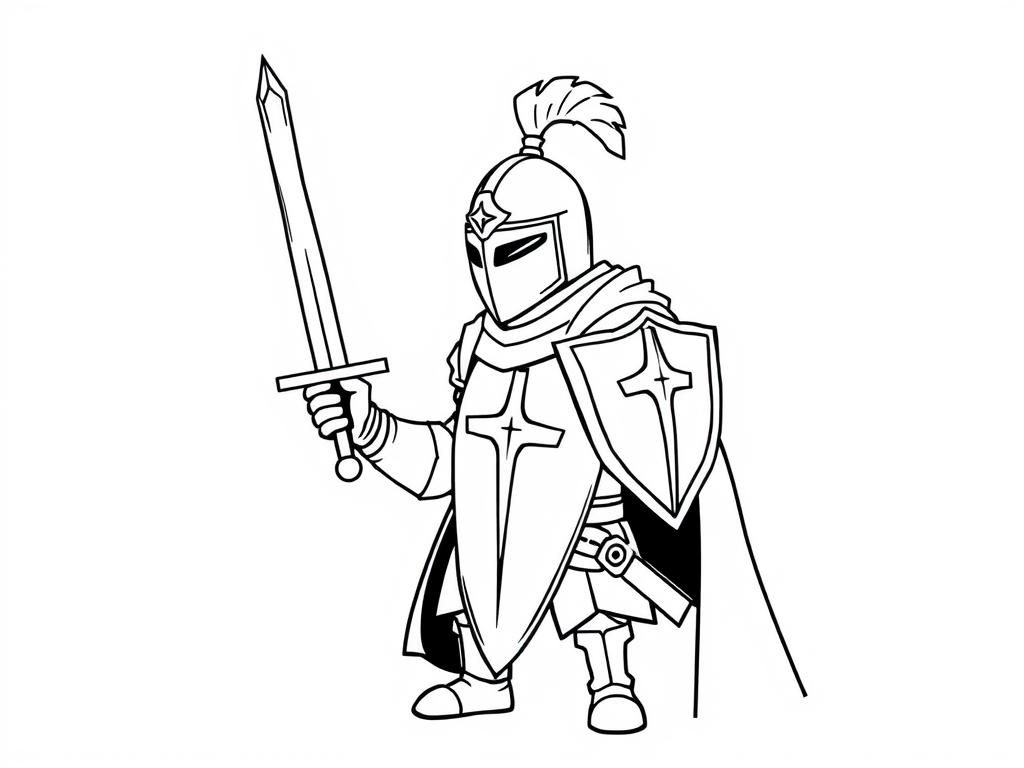 Knight Coloring Page