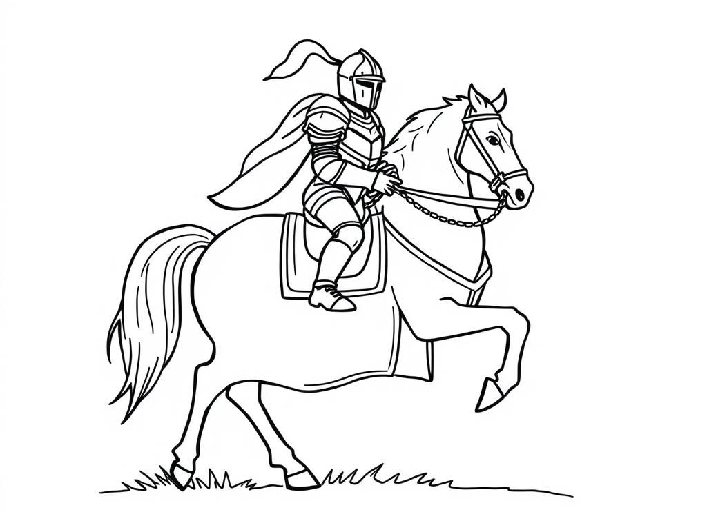 Knight on horse