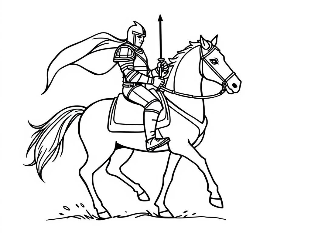 Preview of Knight on horse