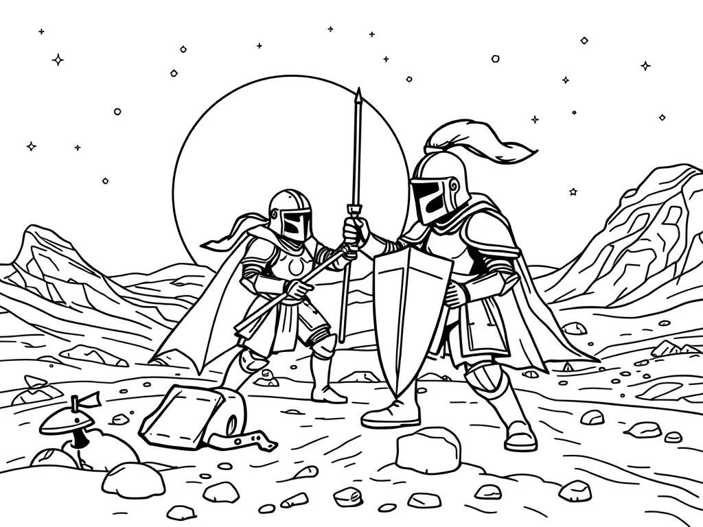 Preview of Knights playing on Mars