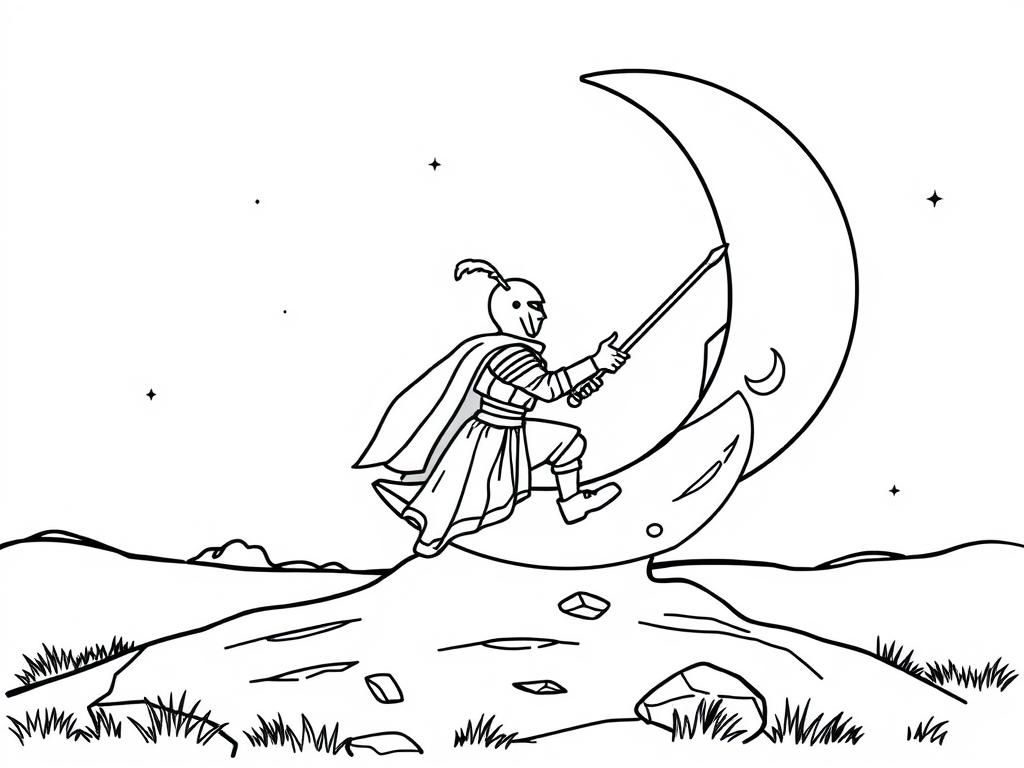 Preview of Knights playing on the moon