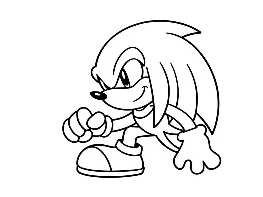 Cartoon Hedgehog Coloring Page