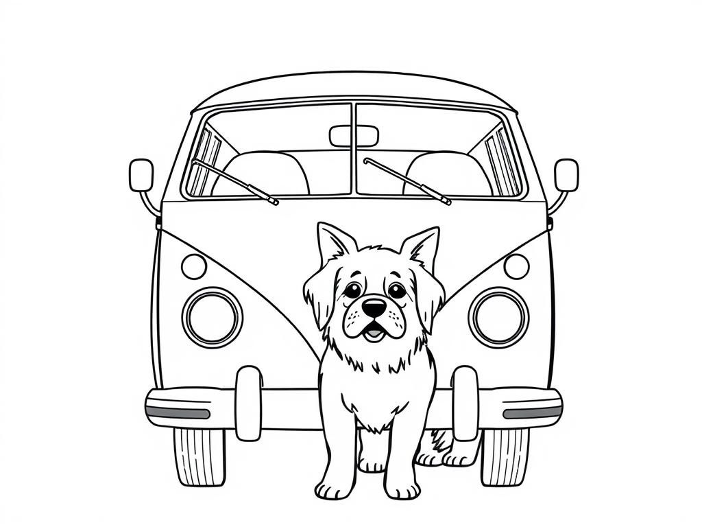 kombi with salsicha dog