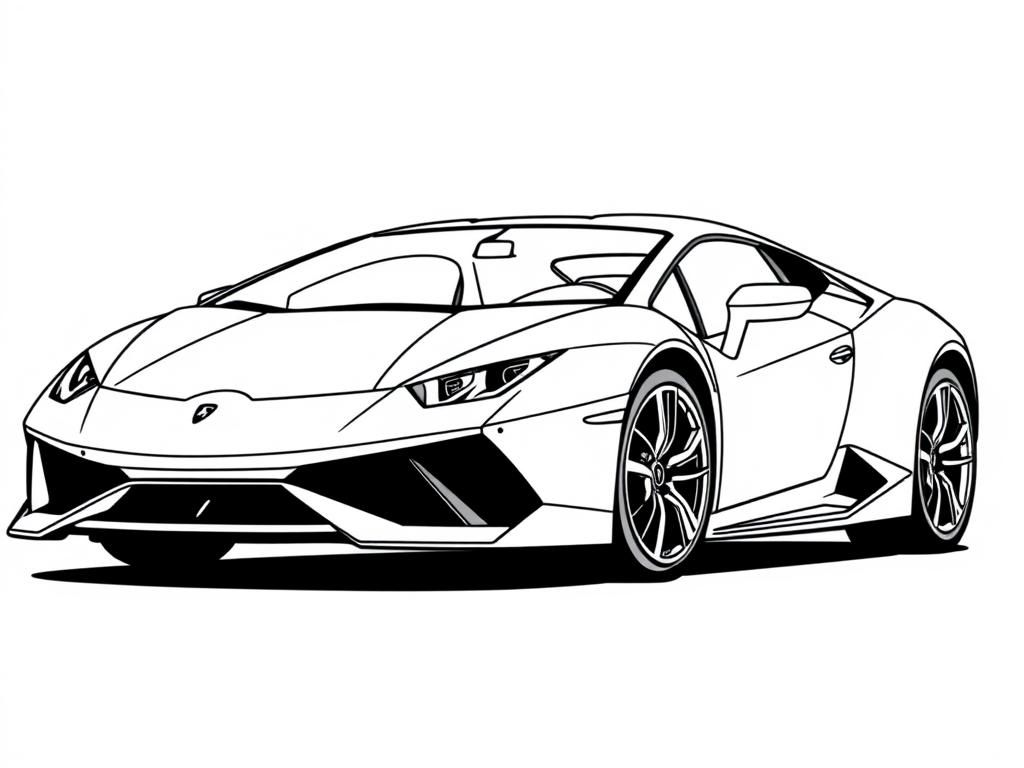 Sports Car Coloring Page