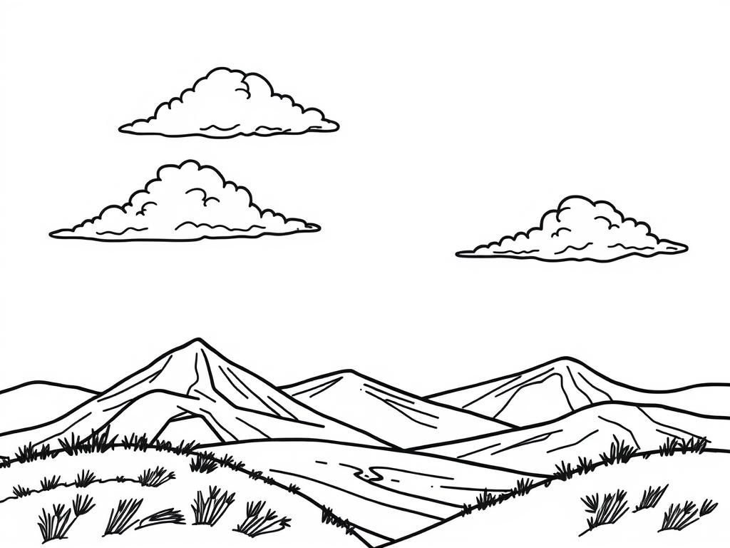 Landscape with clouds