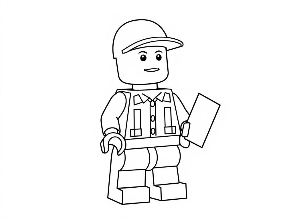 Lego figure paying taxes