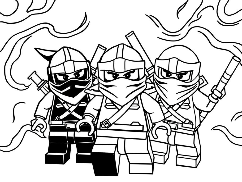 Preview of lego ninjas against lego ninjas