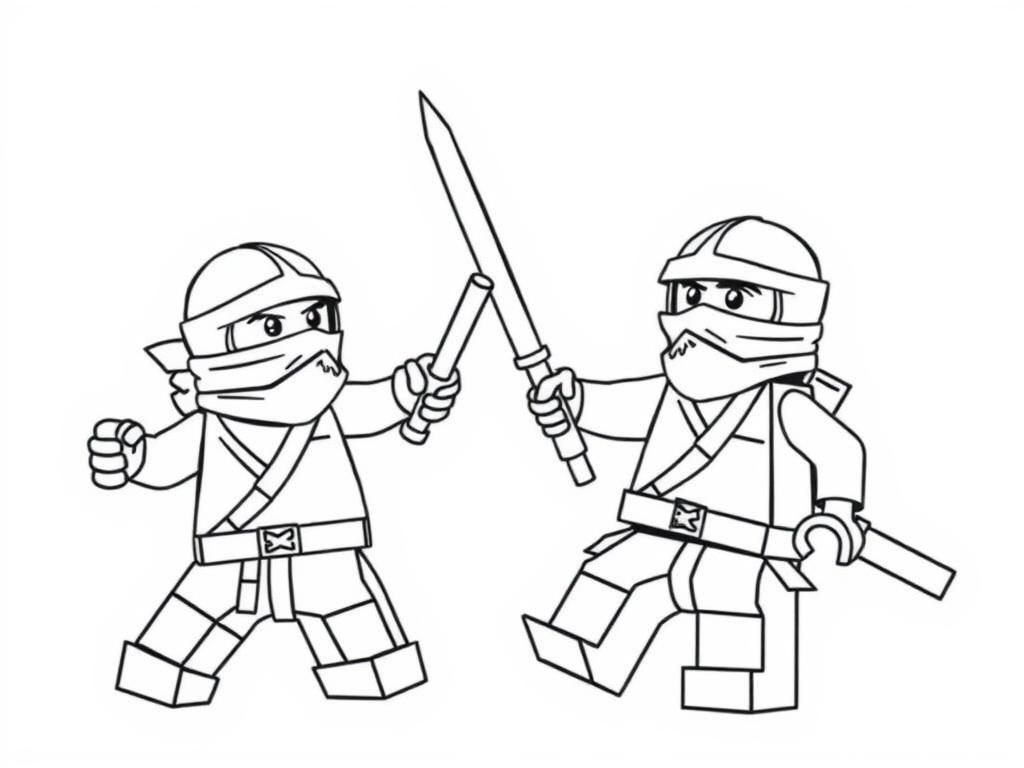 Preview of lego ninjas against lego ninjas