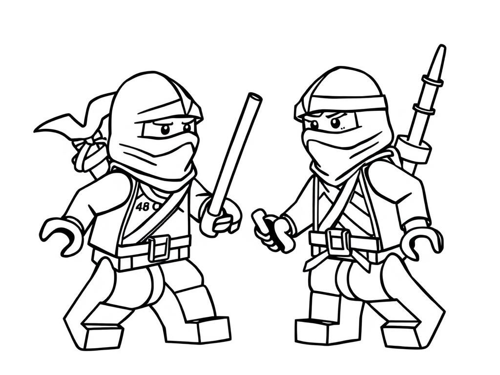 Preview of lego ninjas against lego ninjas