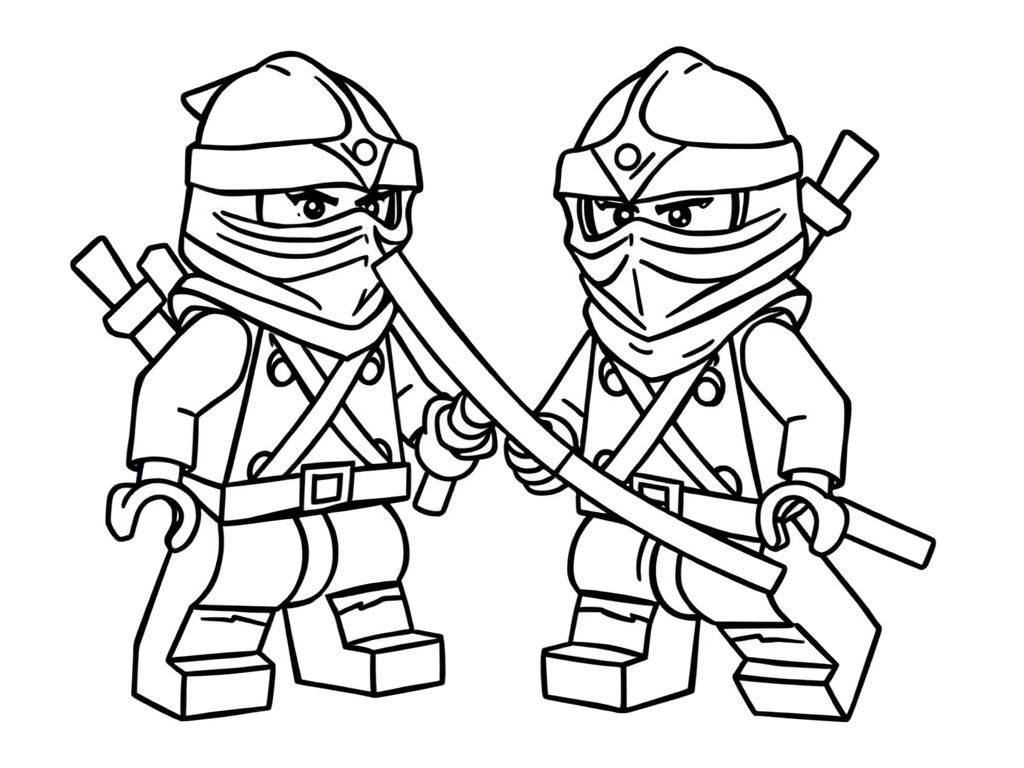 Preview of lego ninjas against lego ninjas