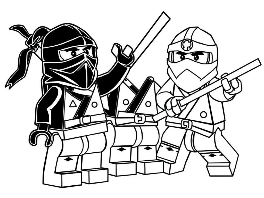 Preview of lego ninjas against lego ninjas