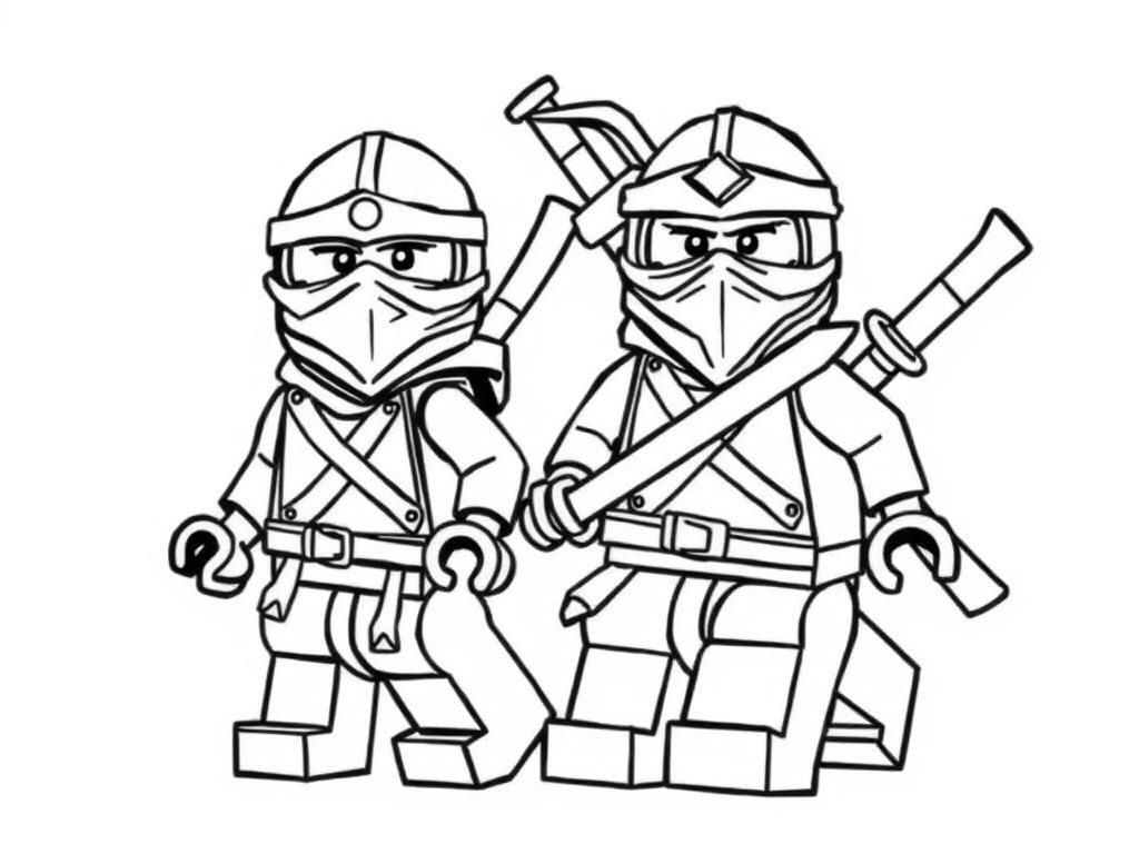 Preview of lego ninjas against lego ninjas