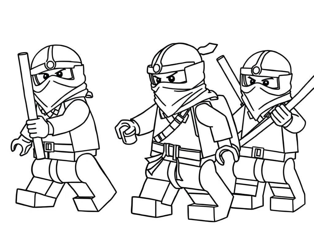 Preview of lego ninjas against lego ninjas