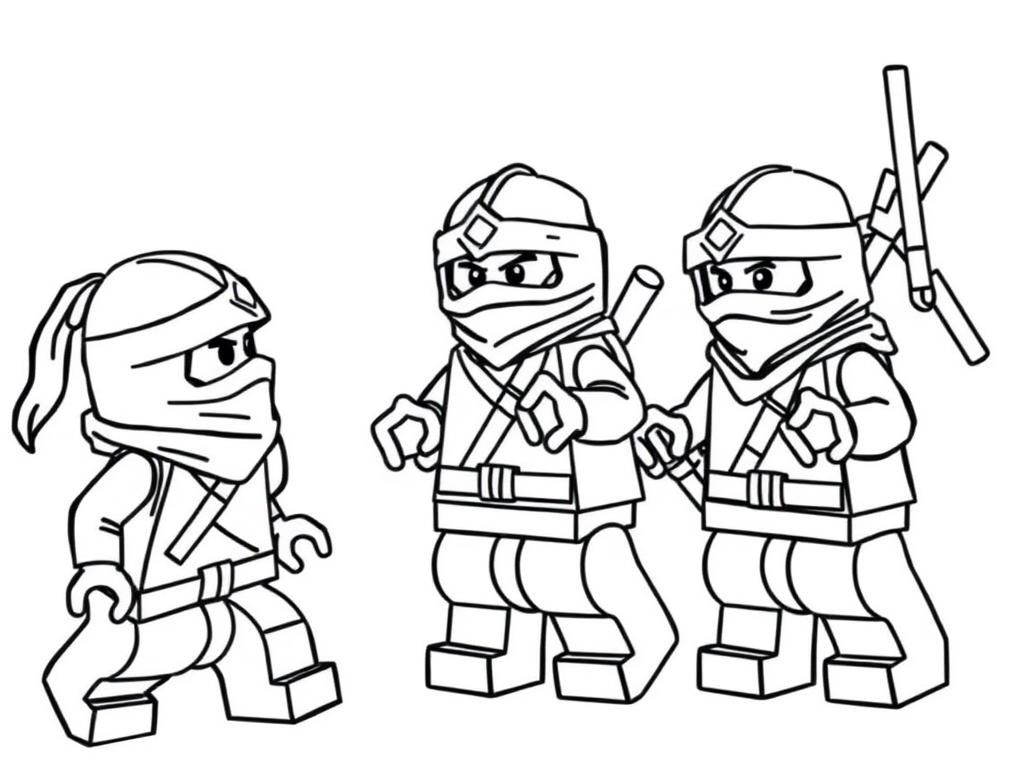 Preview of lego ninjas against lego ninjas