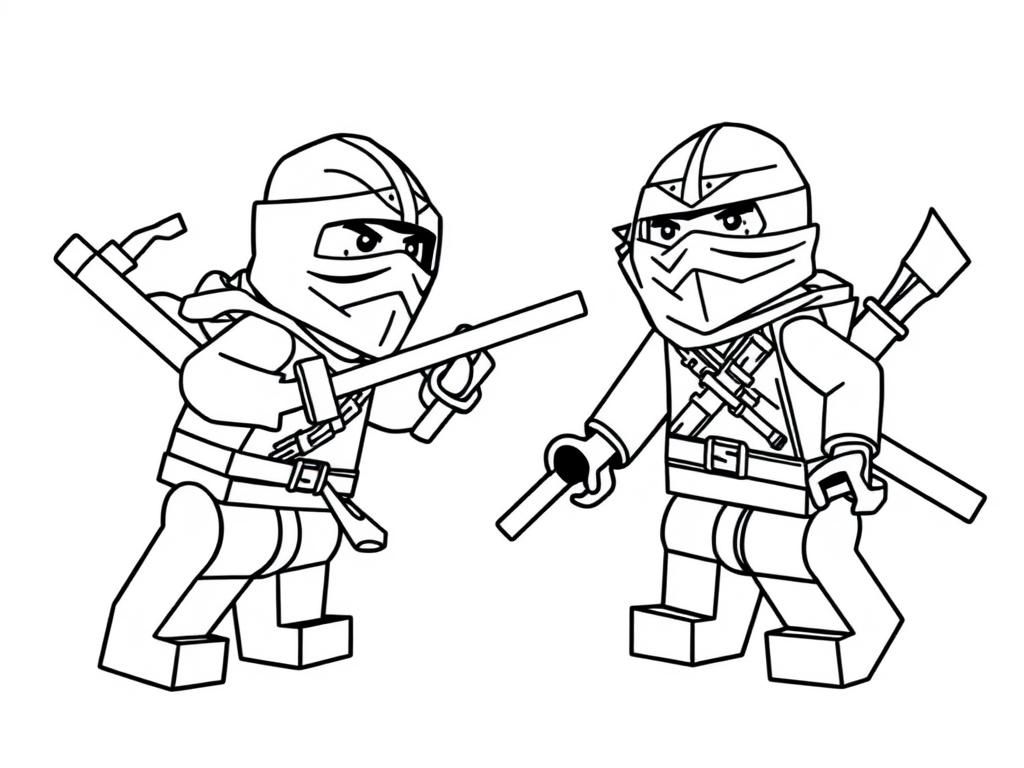 Preview of lego ninjas against lego ninjas