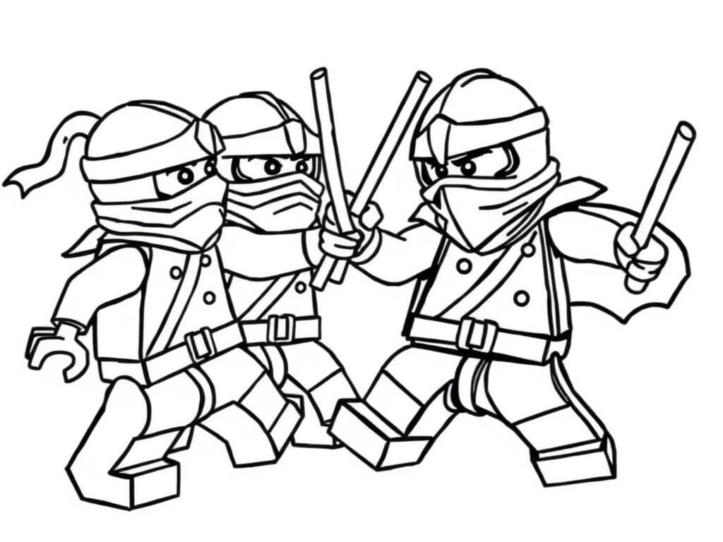 Preview of lego ninjas fighting