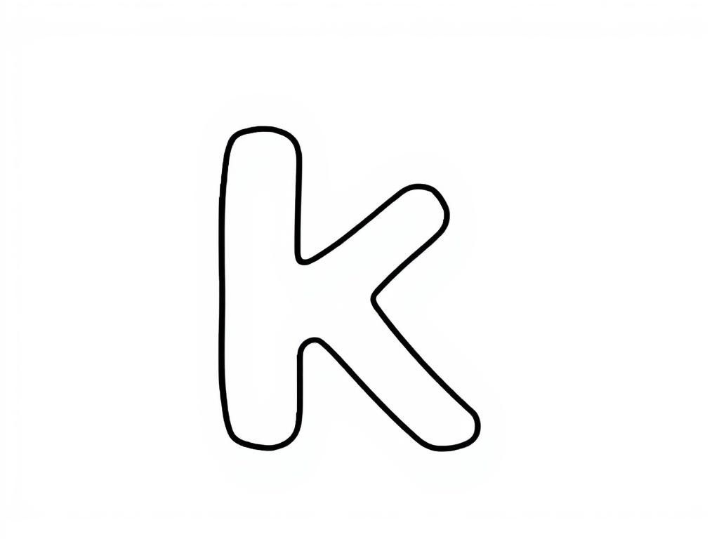 Letter K Coloring Page