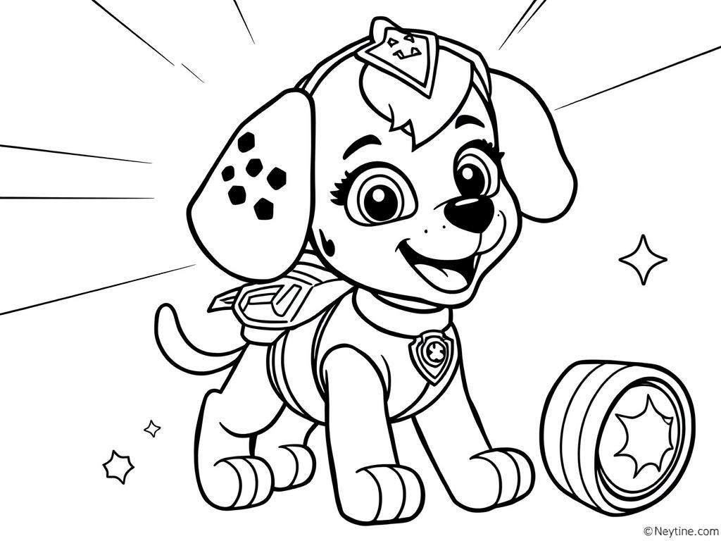 Paw Patrol Skye Coloring Page