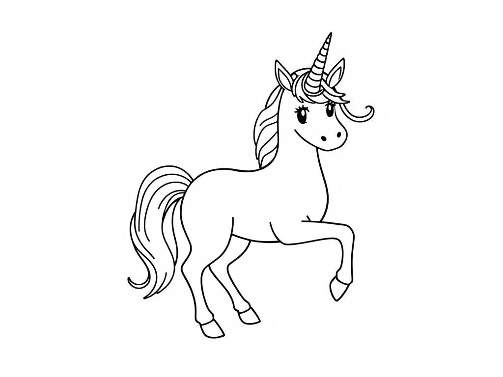 Unicorn Coloring Page
