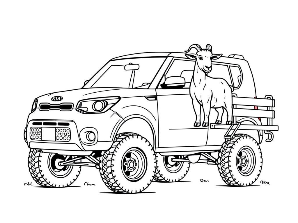 Kia Soul Goat Coloring Page