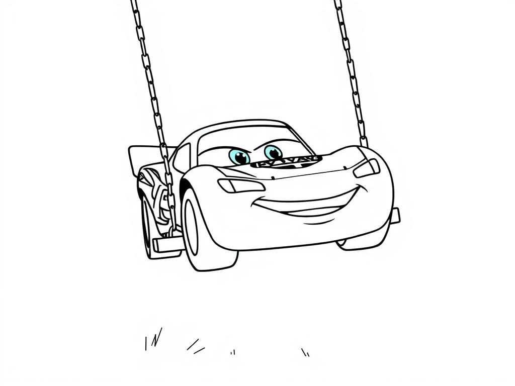 Preview of lighting mcqueen on a swing