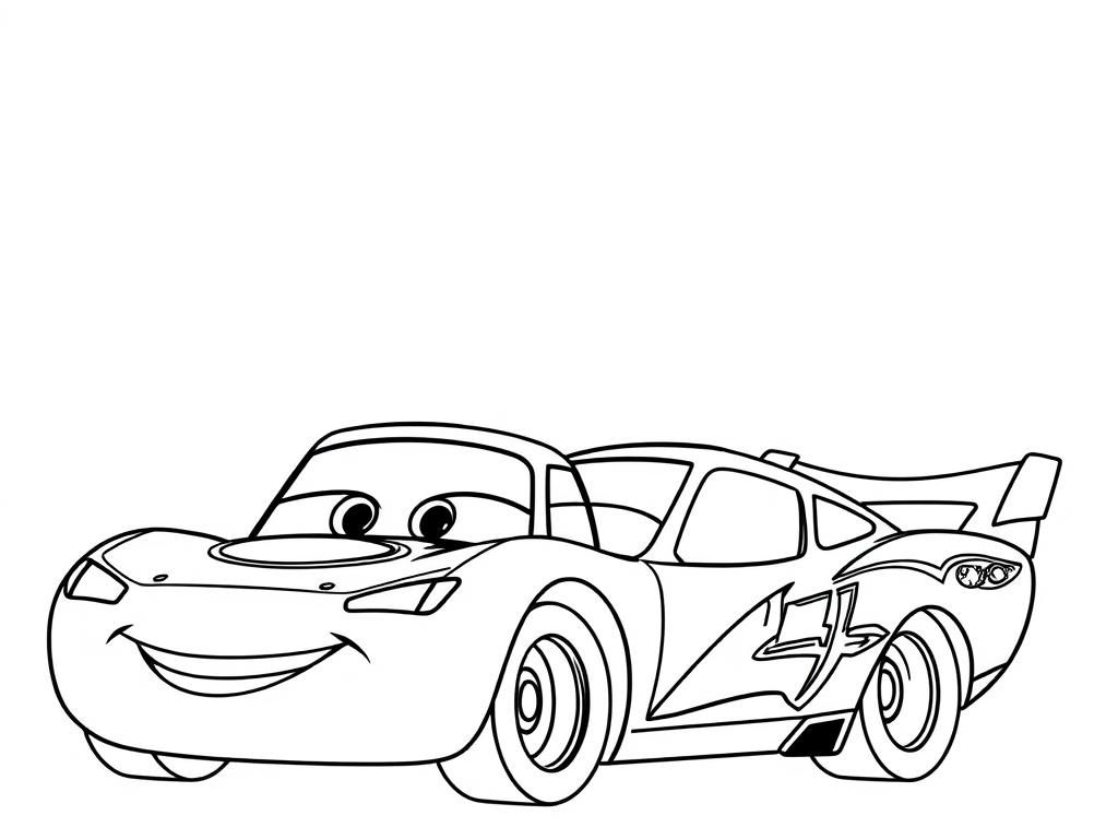 Preview of Lightning mcqueen and his friend