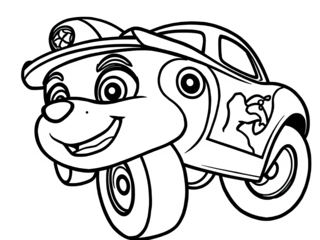 Preview of lightning mcqueen and paw patrol