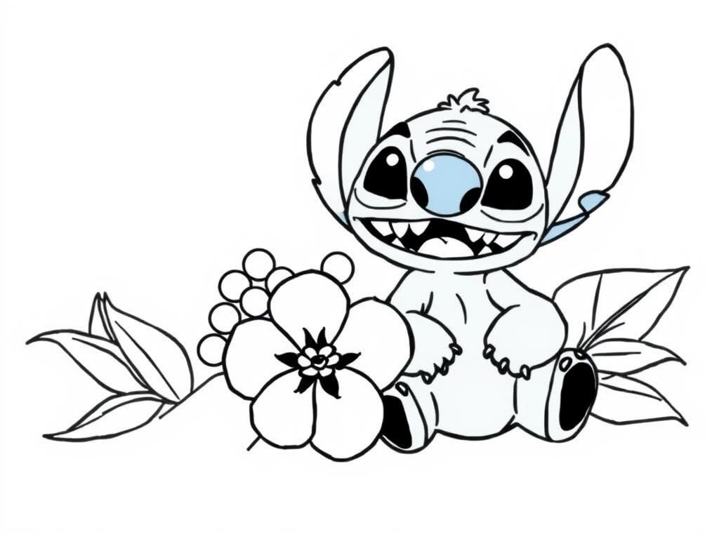 Lilo and Stitch Coloring Page