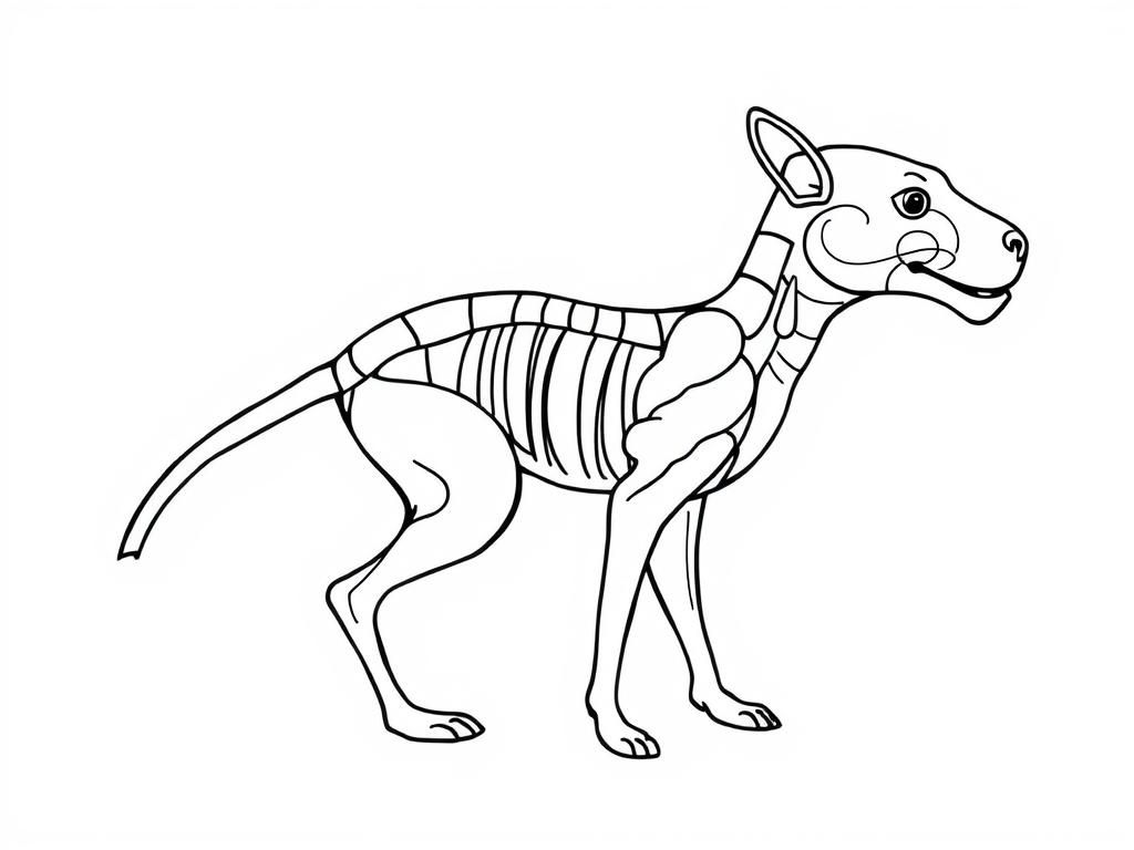 liminal animal parts recreated functioning - Free Printable Coloring Page