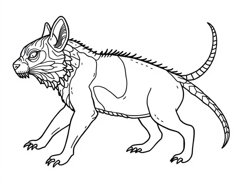 Fantasy Creature Coloring Page