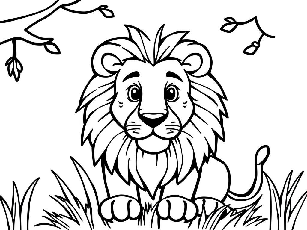 Lion Coloring Page: Unleash Your Creativity