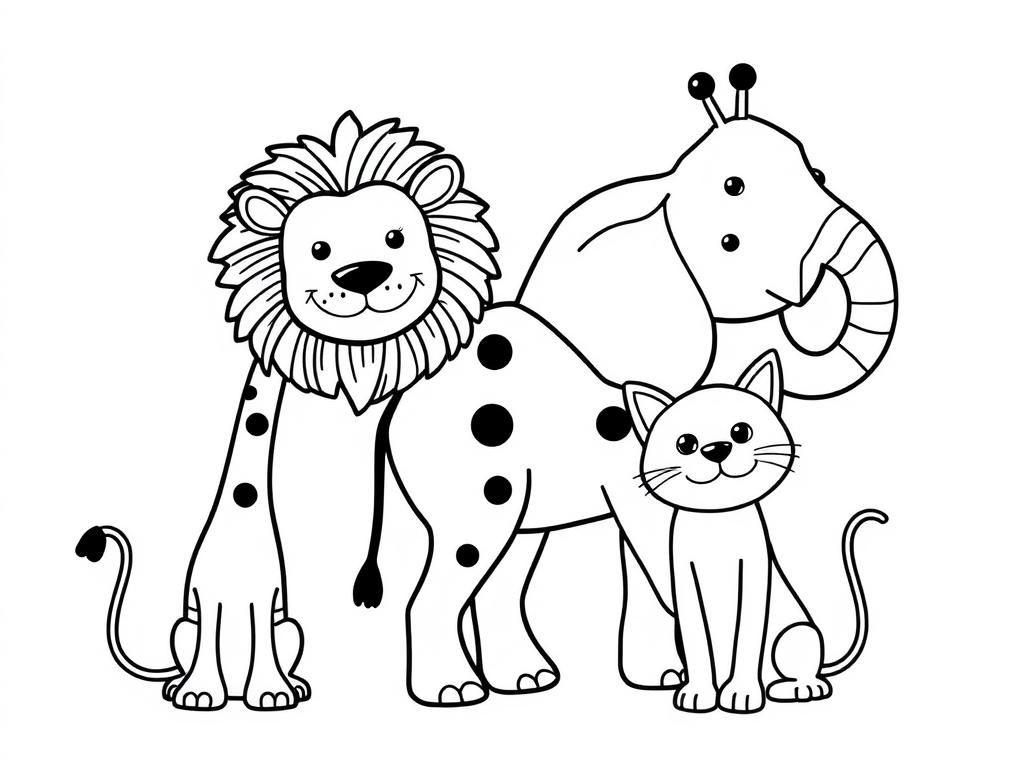 Animals Coloring Page