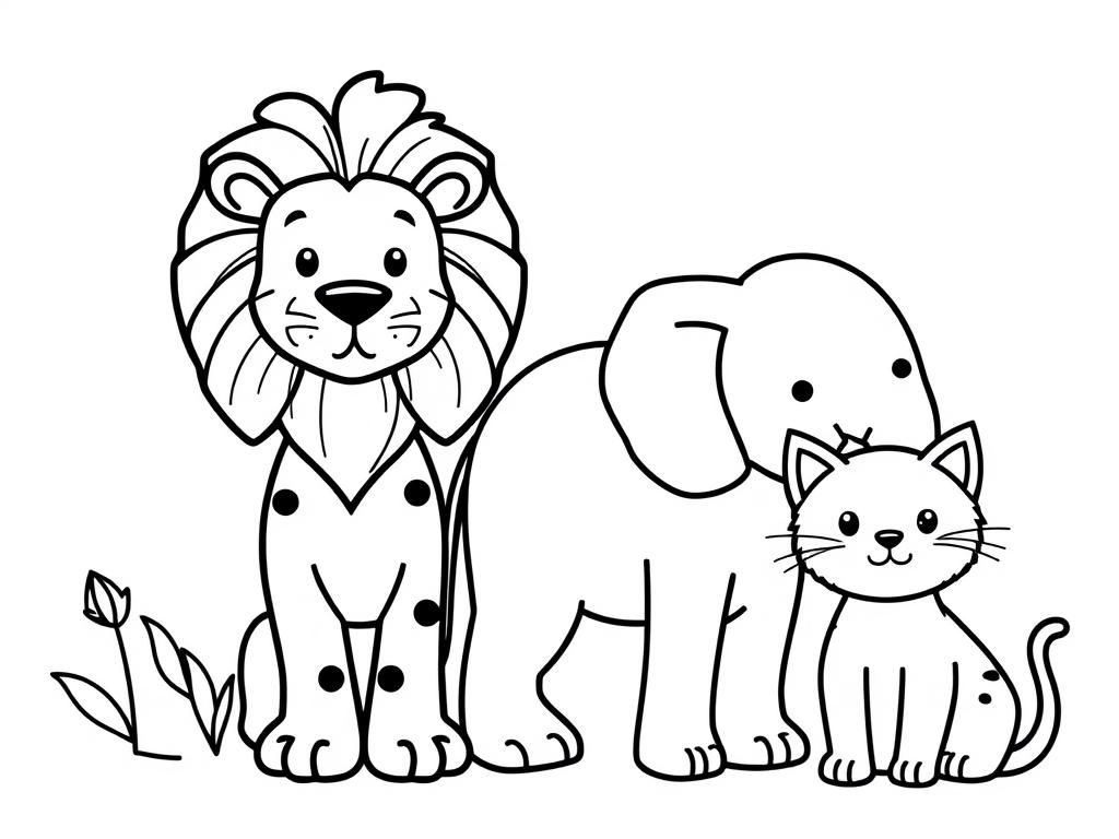 Animals Coloring Page