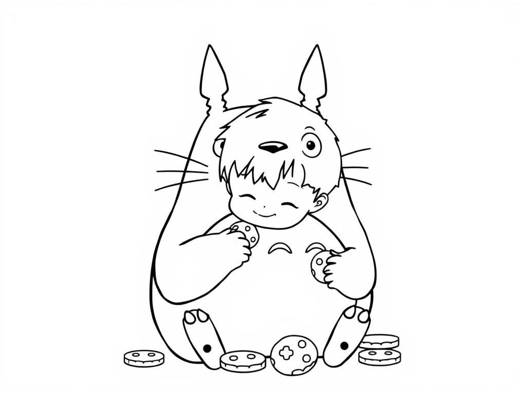 Totoro Coloring Page - My Neighbor Totoro