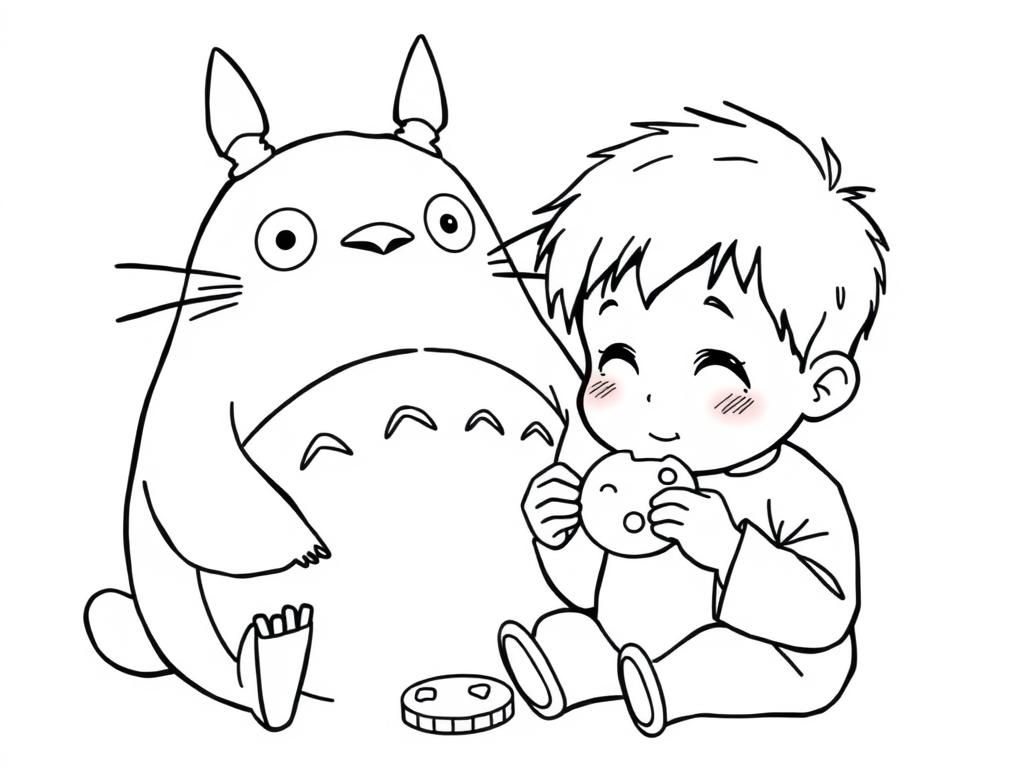 My Neighbor Totoro Coloring Page