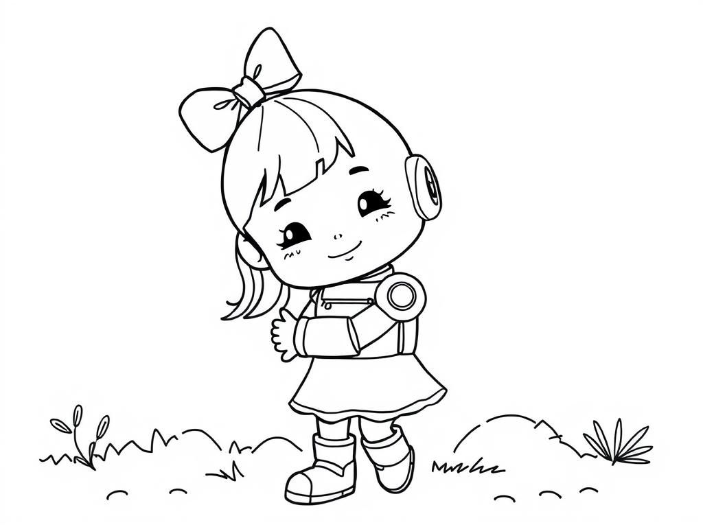 Robots Coloring Page For Kids