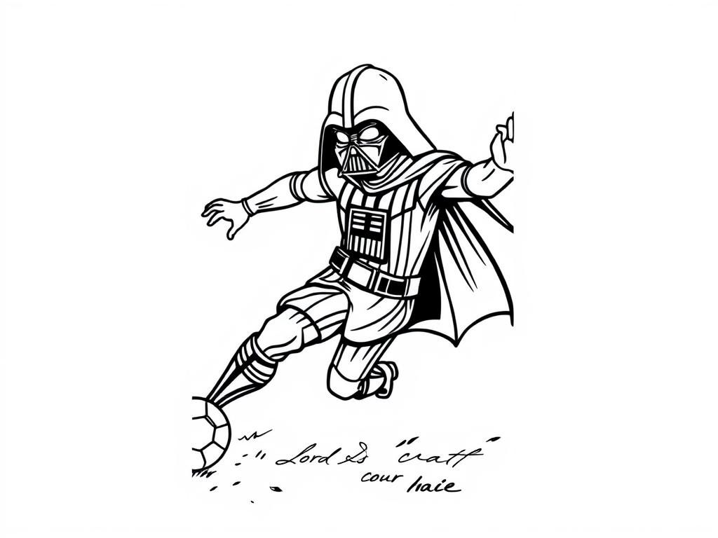 Lord Vader playing football