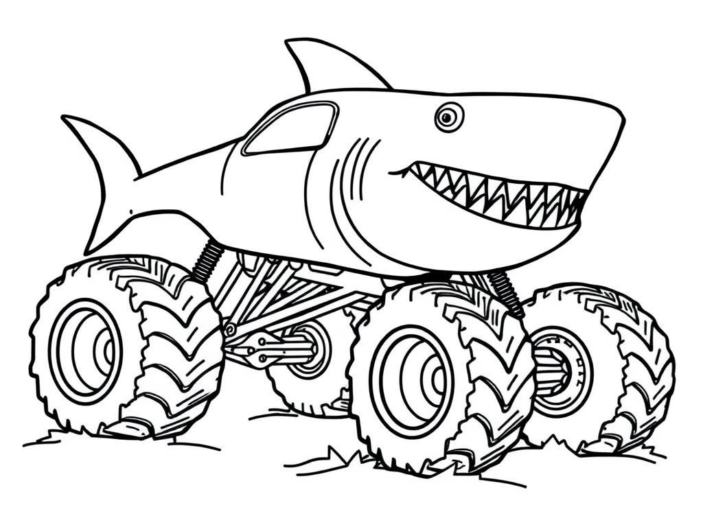 Preview of low rider shark monster truck