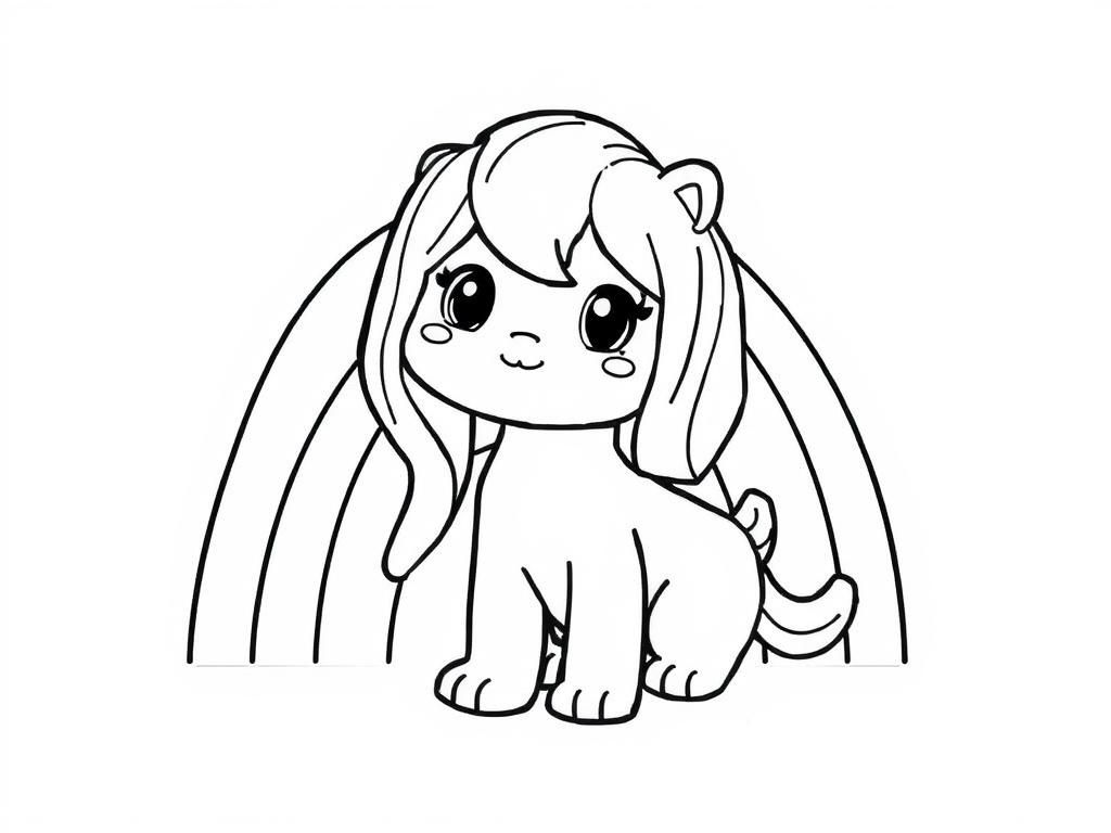 Cute Pony Coloring Page