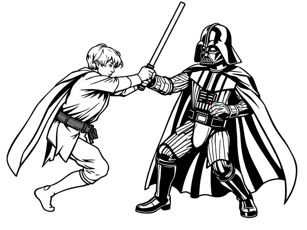 Preview of luke skywalker fighting darth vader