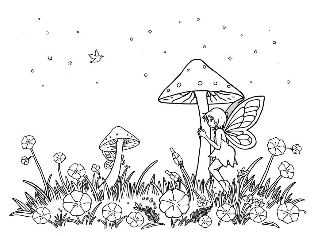 Fairies Coloring Page