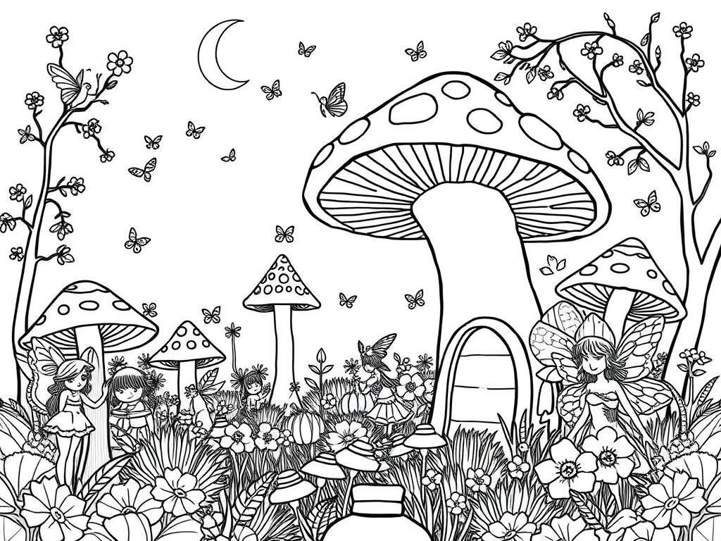 Fairies Coloring Page