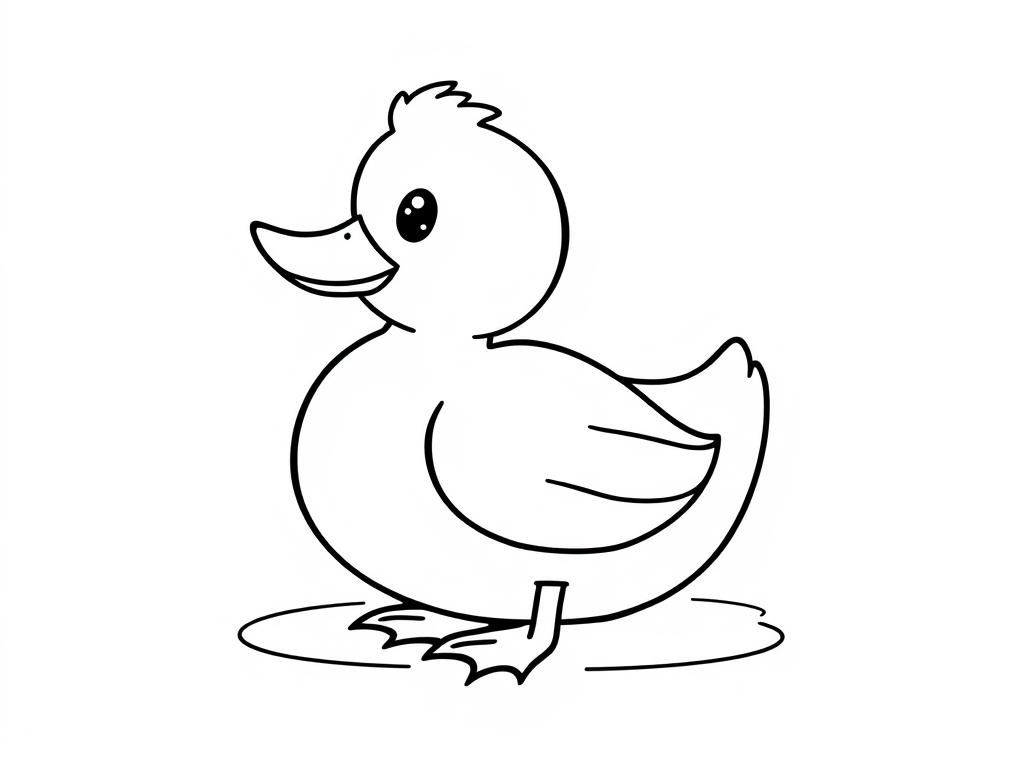 Duck Coloring Page
