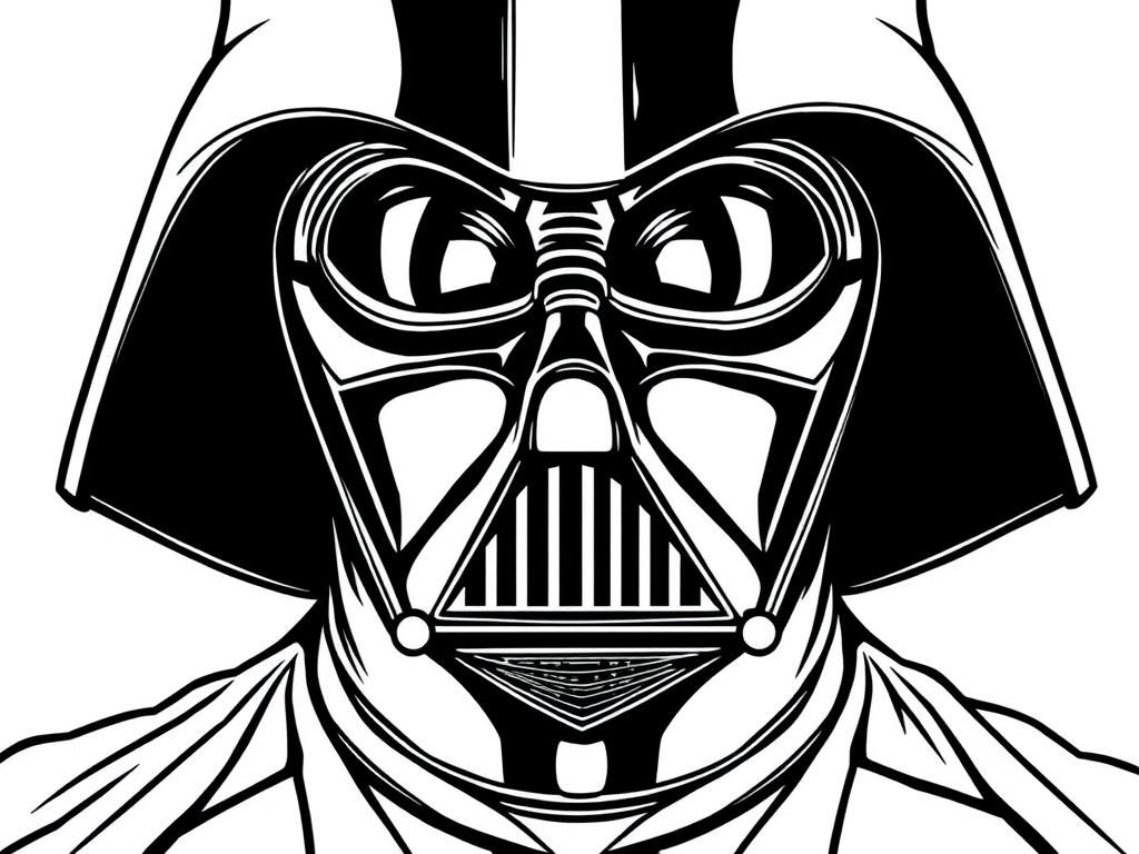 Preview of Make a hyperrealistic drawing for darth vader