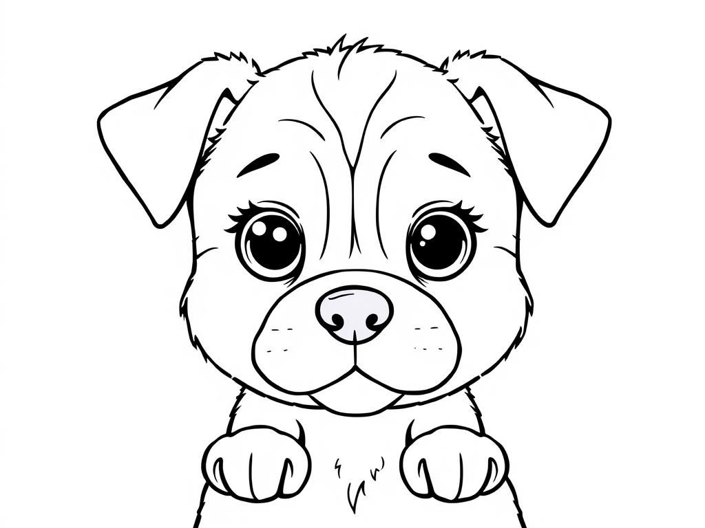 Preview of Make a photorealistic drawing of a cute dog with cute eyes