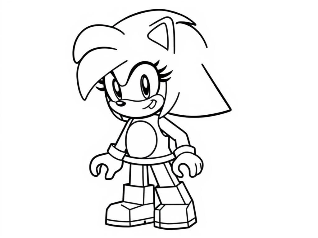 Tails Sonic Character Coloring Page