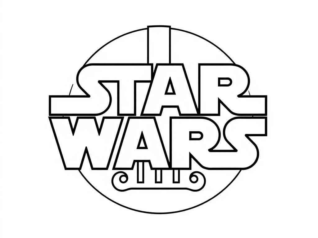 Star Wars Logo Coloring Page