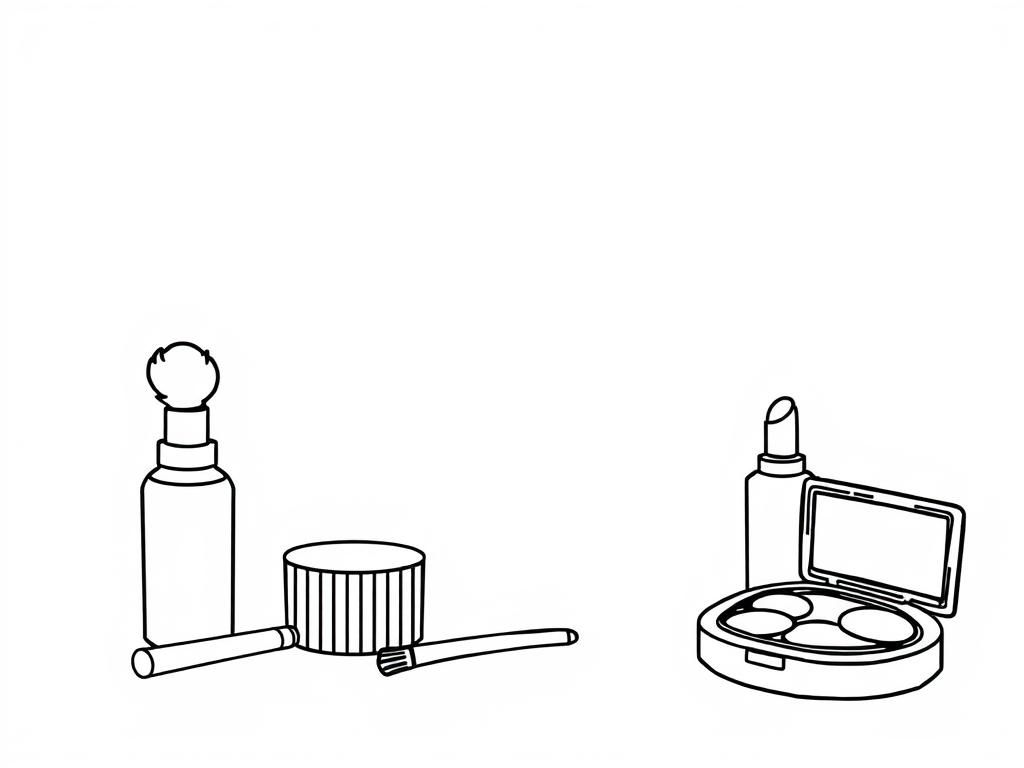 Makeup Coloring Page