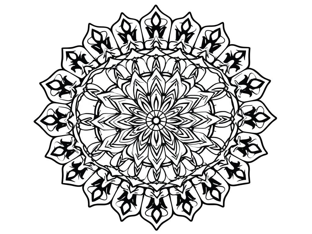 Mandalas Coloring Page